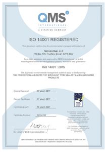 OKO 14001 Certificate